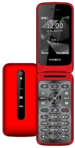 Телефон Texet TM-408 Dual Sim Red (Красный)