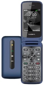 Телефон Texet TM-408 Dual Sim Blue (Синий)