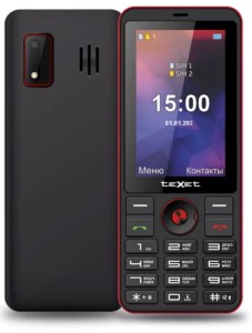 Телефон Texet TM-321 Dual Sim Black-Red (Черный-Красный)