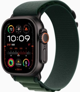 Часы Apple Watch Ultra 2 2024 49 мм, S, Titanium Case with Black Olive Alpine Loop