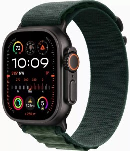 Часы Apple Watch Ultra 2 2024 49 мм, M, Titanium Case with Black Olive Alpine Loop