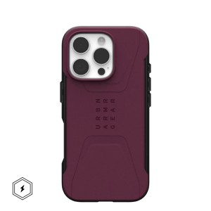 UAG Civilian with MagSafe Series Case for Apple iPhone 16 Pro Bordeaux (Красный)