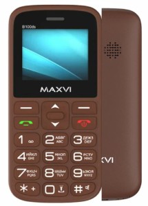 Телефон MAXVI B100ds Brown (Коричневый)