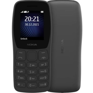 Телефон Nokia 105 (2024) TA-1423 SS Charcoal (Черный)