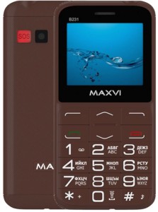 Телефон MAXVI B231 Brown (Коричневый)