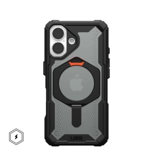 UAG Plasma XTE with MagSafe Series Case for Apple iPhone 16 Black/Orange (Чёрный)