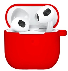 Силиконовый чехол для Apple AirPods 4 Red