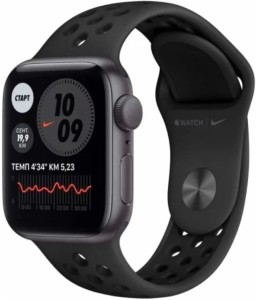 Смарт-часы Apple Watch SE (2022) GPS 44 мм, Nike Band S/M (130-180 мм), Midnight, тёмная ночь