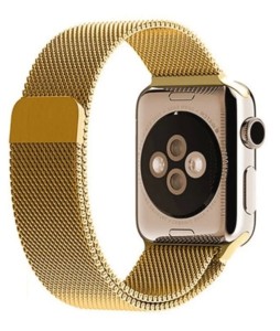 Ремешок для Apple Watch Milanese Loop 38/40mm (Золотой)