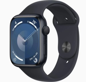 Умные часы Apple Watch Series 9 41мм (41mm, Чёрный M/L, M/L, Sport Band)