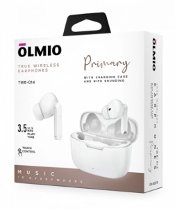 Беспроводные наушники Olmio TWE-014 White