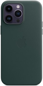 Чехол Apple iPhone 14 Pro Leather MagSafe,  лес, Green, зеленый