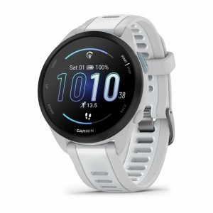 Garmin Forerunner 165, белый, серый ремешок, 43 мм