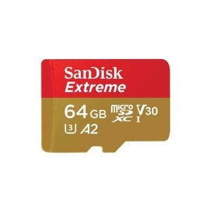 Карта памяти SanDisk Extreme microSDXC 64 Гб V30, UHS-I Class 3 (U3), Class 10 (SDSQXA2-064G-GN6MA)