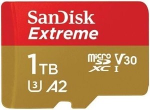 Карта памяти microSDXC 1Tb Sandisk Extreme UHS-I U3 V30 A2 (190/130 MB/s) SDSQXAV-1T00-GN6MN