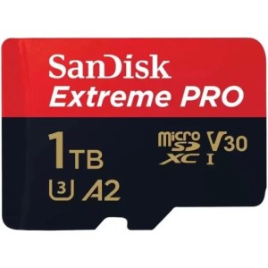 Карта памяти micro SDXC 1Tb Sandisk Extreme Pro UHS-I U3 V30 A2 + ADP (200/140 MB/s)