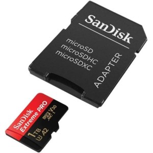 Карта памяти micro SDXC 1Tb Sandisk Extreme Pro UHS-I U3 V30 A2 + ADP (200/140 MB/s)