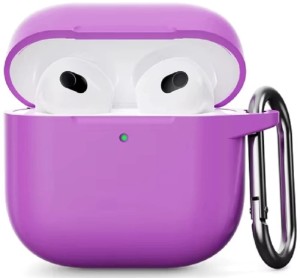 Силиконовый защитный чехол для AirPods 4, фиолетовый (Purple)