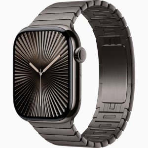 Apple Watch Series 10 GPS + Cellular 46mm Slate Titanium Case with Stainless Steel Link Bracelet