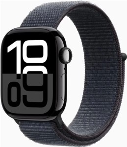 Умные часы Apple Watch Series 10 GPS, 42mm Jet Black Aluminium Case with Ink Sport Loop