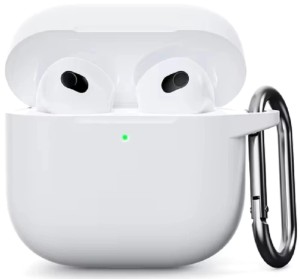 Силиконовый защитный чехол для AirPods 4, белый (White)