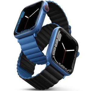 Ремешок Uniq Revix reversible Magnetic для Apple Watch 38/40/41 Blue/Black