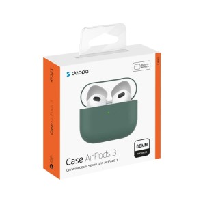 Силиконовый чехол Deppa для AirPods 3 (47321) Green