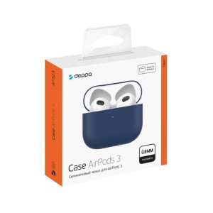 Силиконовый чехол Deppa для AirPods 3 (47323) Blue