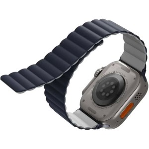 Ремешок Uniq Revix reversible Magnetic для Apple Watch 44/45/49 Blue/Grey