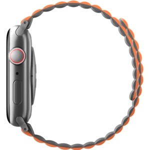 Ремешок Uniq Revix reversible Magnetic для Apple Watch 44/45/49 Grey/Orange