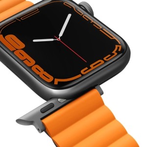 Ремешок Uniq Revix reversible Magnetic для Apple Watch 44/45/49 Grey/Orange