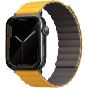 Ремешок Uniq Revix reversible Magnetic для Apple Watch 44/45/49 Mustard/Khaki