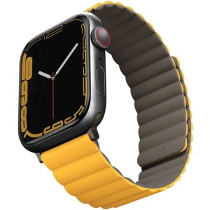 Ремешок Uniq Revix reversible Magnetic для Apple Watch 44/45/49 Mustard/Khaki