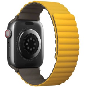 Ремешок Uniq Revix reversible Magnetic для Apple Watch 44/45/49 Mustard/Khaki