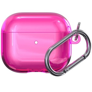 Силиконовый чехол Deppa с карабином для AirPods 3 (47339) Pink