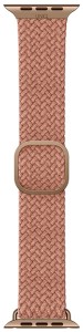 Плетеный ремешок Uniq ASPEN Strap Braided для Apple Watch 38/40/41мм, розовый