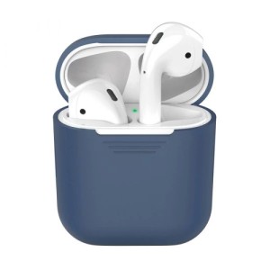 Силиконовый чехол Deppa для Apple AirPods Синий арт.47004