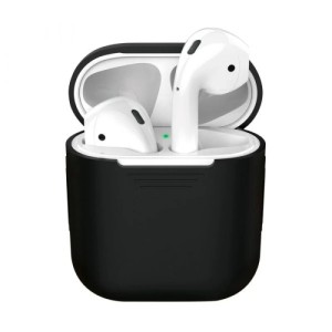 Силиконовый чехол Deppa для Apple AirPods Черный арт.47005