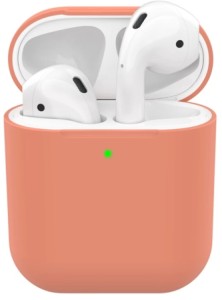 Силиконовый чехол Deppa Ultra Slim для Apple AirPods Персиковый арт.47040