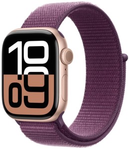 Умные часы Apple Watch Series 10 46 мм, Aluminium Case GPS, Sport Loop, Rose Gold