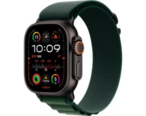 Apple Watch Ultra 2 (2024) GPS + Cellular 49 mm Black Titanium Case with Dark Green Alpine Loop Medium