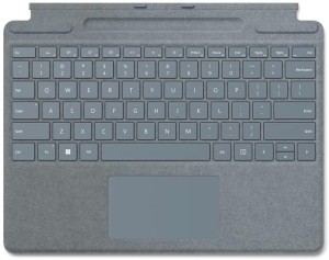 Microsoft Клавиатура Surface Pro 8/9/10/11/Pro X Signature Alcantara Keyboard Ice Blue 8XA-00041