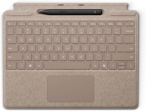 Microsoft Клавиатура Surface Pro 8/9/10/11/Pro X Signature Alcantara Keyboard Sand с креплением для стилуса