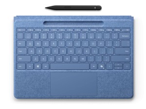 Microsoft Клавиатура Surface Pro 8/9/10/11/Pro X Signature Alcantara Keyboard Sapphire с креплением для стилуса