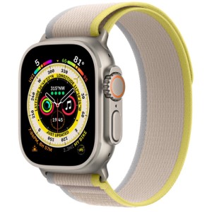 Умные часы Apple Watch Ultra GPS + Cellular 49мм Titanium Case with Yellow/Beige Trail Loop MQF23