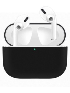 Чехол силиконовый для AirPods Pro (Черный)