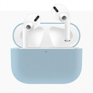 Чехол силиконовый для AirPods Pro (Голубой)