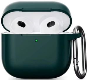 Силиконовый защитный чехол для AirPods 4, тёмно-зелёный (Dark green)