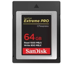 Карта памяти SanDisk 64GB Extreme PRO CFexpress Card Type B (SDCFE-064G-GN4NN)