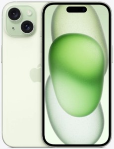 Смартфон Apple iPhone 15 256 ГБ, зеленый, Dual SIM (nano SIM+eSIM)